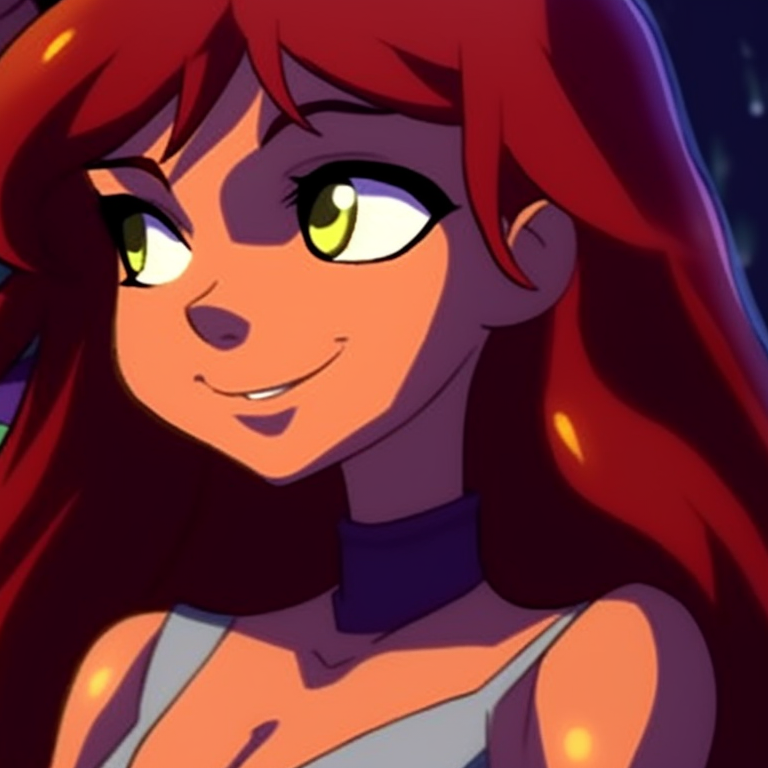 Robin and Starfire, their dynamic personalities reflected in their energetic poses. robin and starfire matching pfp in cartoons pfp for discord.