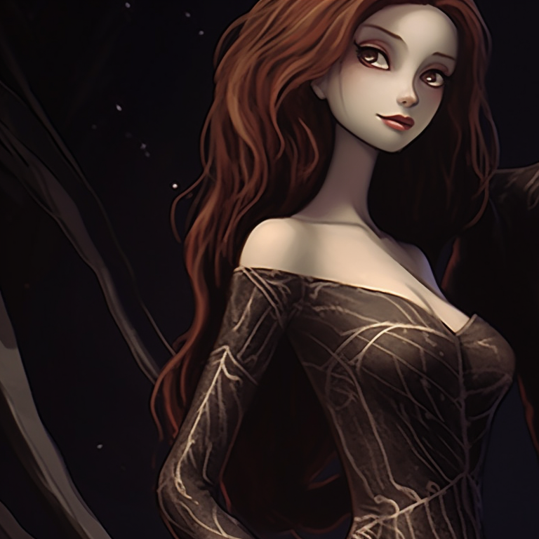 A pair of spectral figures in Christmas attire, cloaked in mist and bathed in soft moonlight. elegant matching spooky christmas pfp for loved ones pfp for discord.