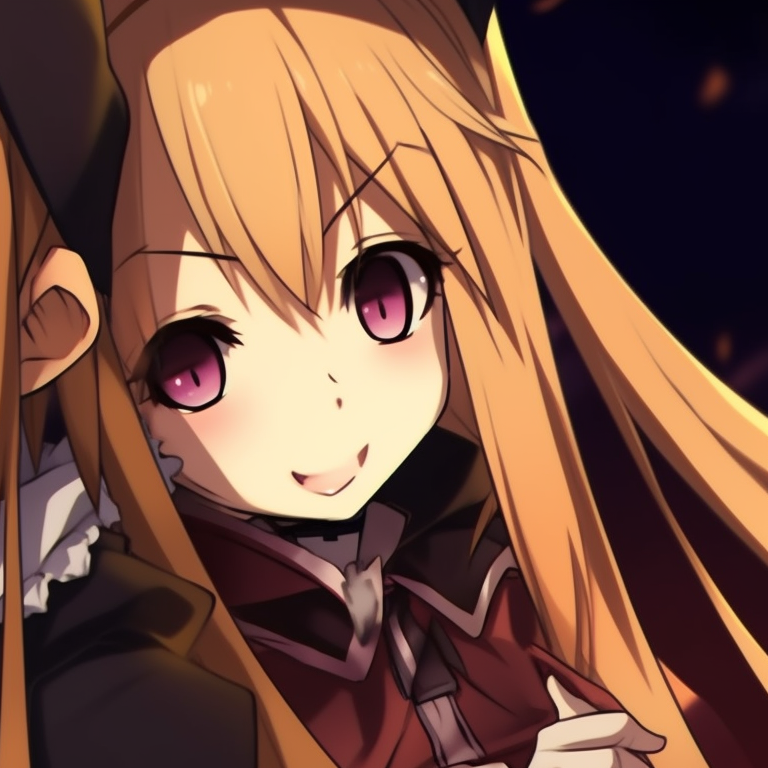 Kirito and Asuna amidst a pumpkin field, focus on orange hues and playful setting. halloween version pfp matching of kirito and asuna pfp for discord.