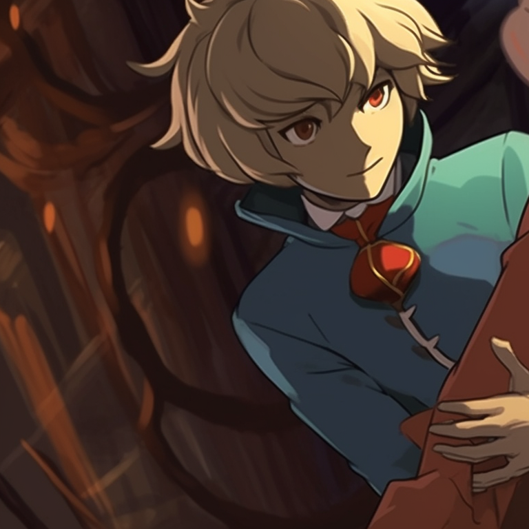 Sophie and Howl in witch costumes, their contrasting expressions add a dash of excitement. howl's castle halloween themed pfp collections pfp for discord.