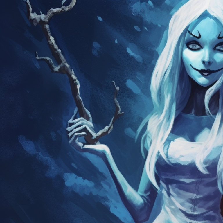 A pair of cryptids caught in a Christmas setting, characterized by a dark palette with pops of festive colors. matching scary christmas pfp supernatural creatures pfp for discord.