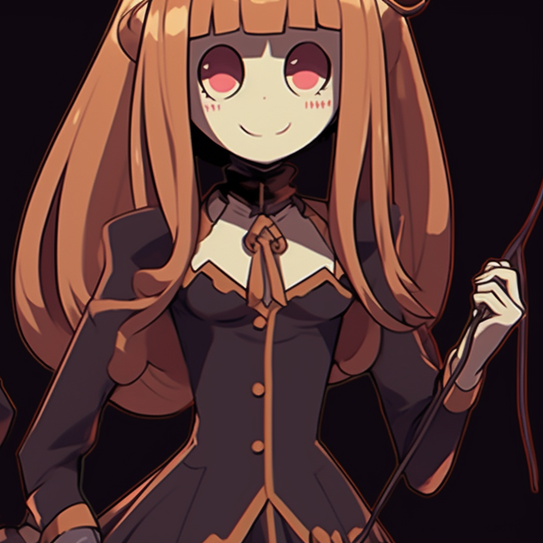 Two characters, strong contrast with luminous supernatural elements, in witches attire. matching anime pfp gif halloween theme sets pfp for discord.