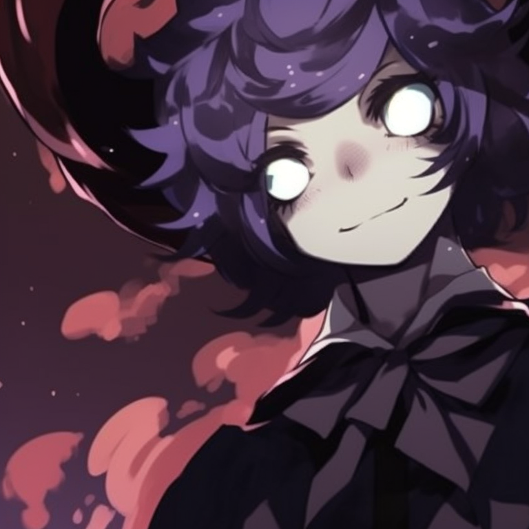 Characters in matching costumes, a grim air about them, standing guard under a lifeless tree. perfect matching aesthetic halloween pfp pfp for discord.