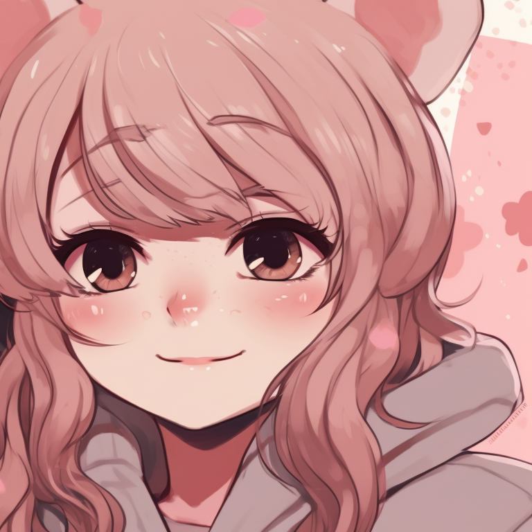 Two characters, soft pinks and watercolour style, surrounded by sakura blossoms. funky pfp matches for 2 besties pfp for discord.