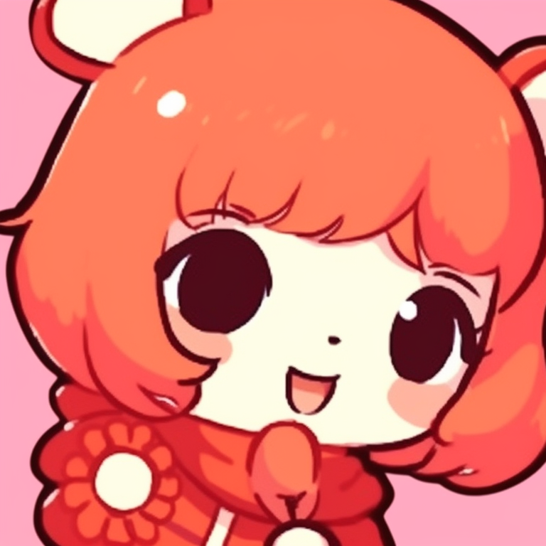 Two Sanrio characters exchanging symbolic gestures, delicate and warm colors. sanrio classic matching pfp pfp for discord.