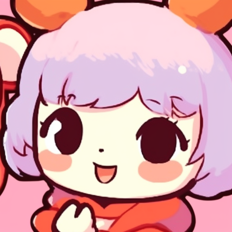 Two Sanrio characters exchanging symbolic gestures, delicate and warm colors. sanrio classic matching pfp pfp for discord.