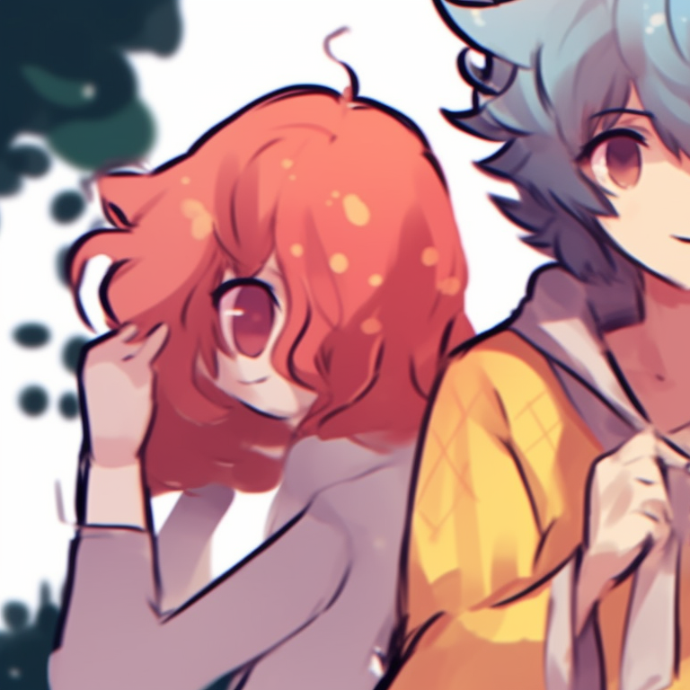 Three characters, separate images but united theme, individual auras under muted tones. creative matching trio pfp styles pfp for discord.