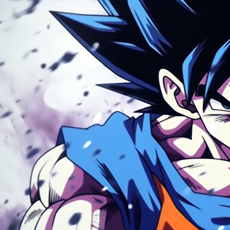 Close-up of Goku and Vegeta, detailed facial expressions and intense interaction. best friend goku and vegeta matching pfp pfp for discord.