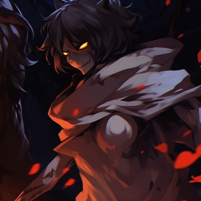 Two characters in monster-themed outfits, each with vivid expressions and backgrounds done in neon colors. creative matching halloween pfp pfp for discord.