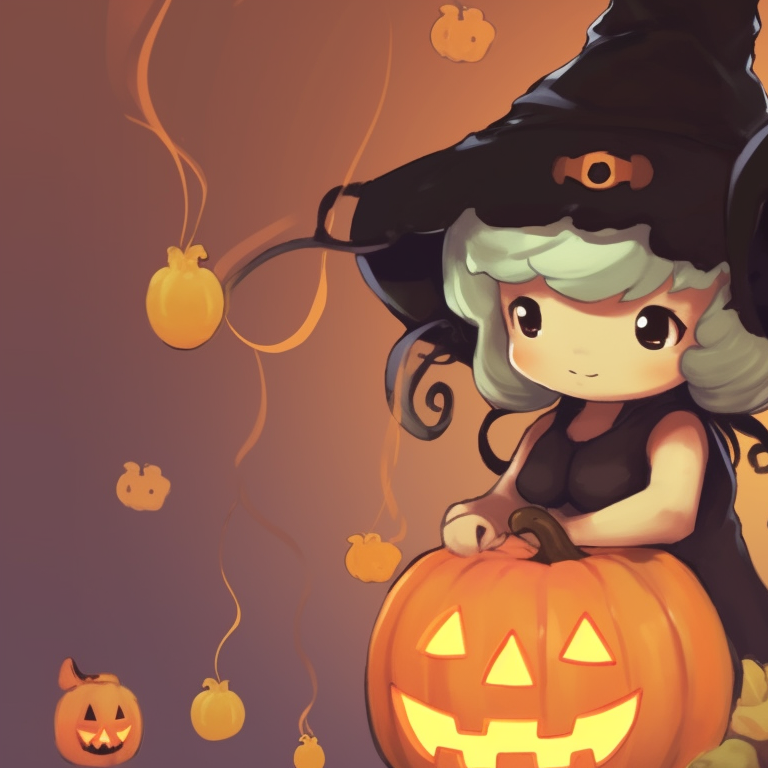 Two characters, one as a cute cryptid and the other holding a cryptid plushie, detailed textures and warm colors. halloween inspired cute pfp matching theme pfp for discord.