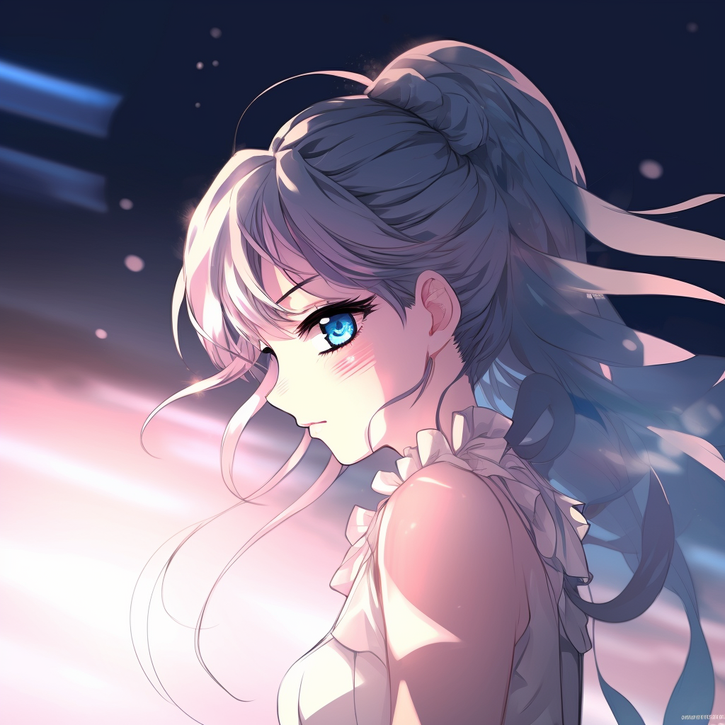 Sailor Moon in a magical moment, animated pose and enchanted expression. 4k anime character profile photos