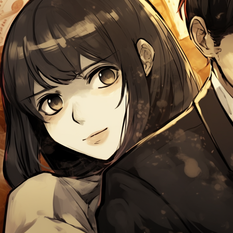 Lady K and the Sick Man, standing side by side, with city skyscrapers and stock market screens behind them. lady k and the sick man matching pfp finance pfp for discord.