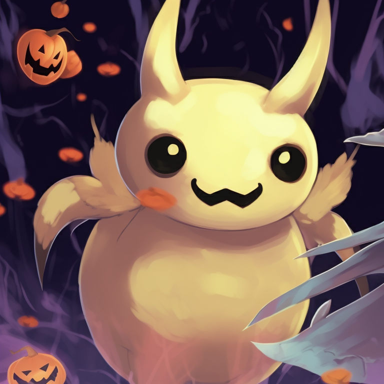 Two ghost-type Pokemon surrounded by a shroud of eerie mist, pastel tones and soft shading. creative matching pokemon pfp halloween theme ideas pfp for discord.