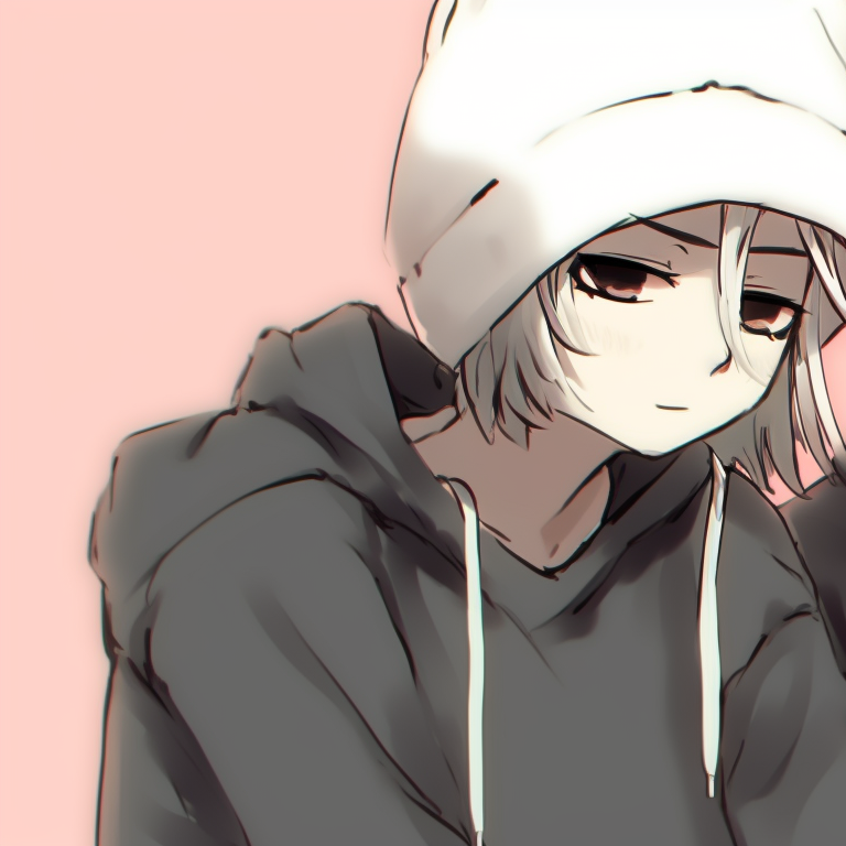 Two characters under a sunset sky, calming color palette, hair intertwining. versatile instagram cute matching pfp for any couple pfp for discord.