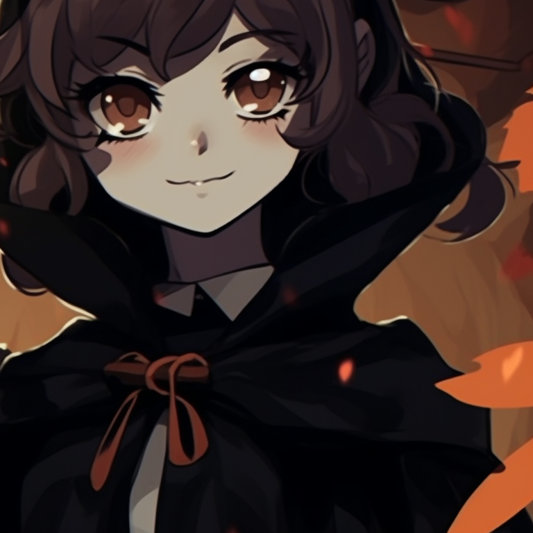 Two characters in beast-inspired costumes, sharp lines and contrasting colors. halloween themed pfp for pairs pfp for discord.