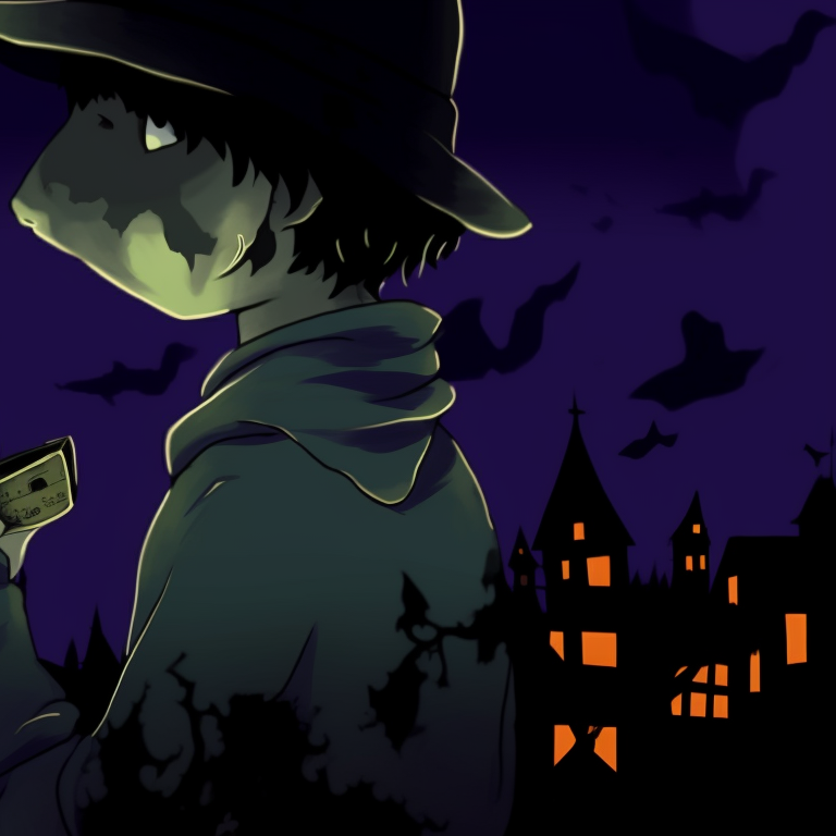 Tweek and Craig in a pumpkin patch, warm colors and earthy tones, playful expressions. tweek and craig halloween theme pfp ideas pfp for discord.