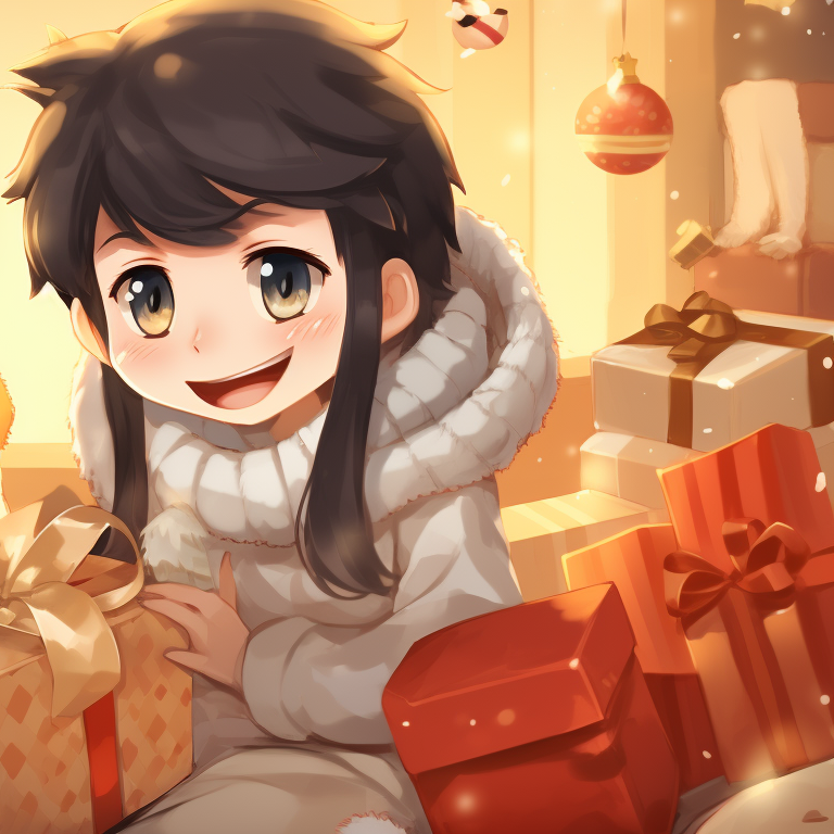 Two characters trapped in a snowglobe, detailed snowflakes and cool tones. rustic matching christmas tiktok pfp pfp for discord.