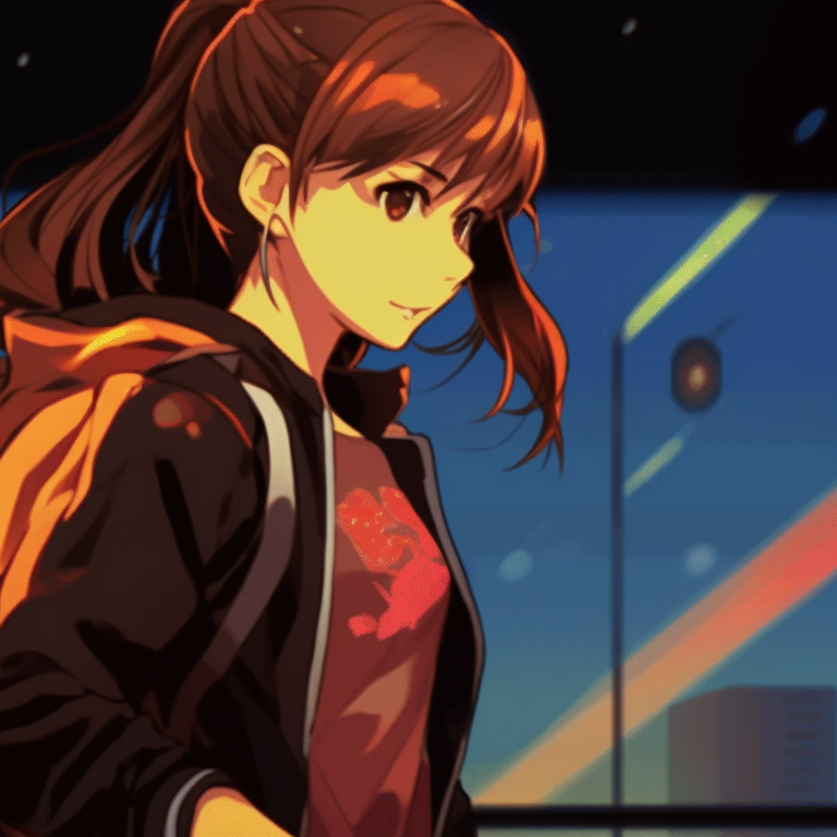 Two characters in digital costumes, side by side, intense facial expressions, with glowing video game symbols. matching gif pfp for gamers pfp for discord.