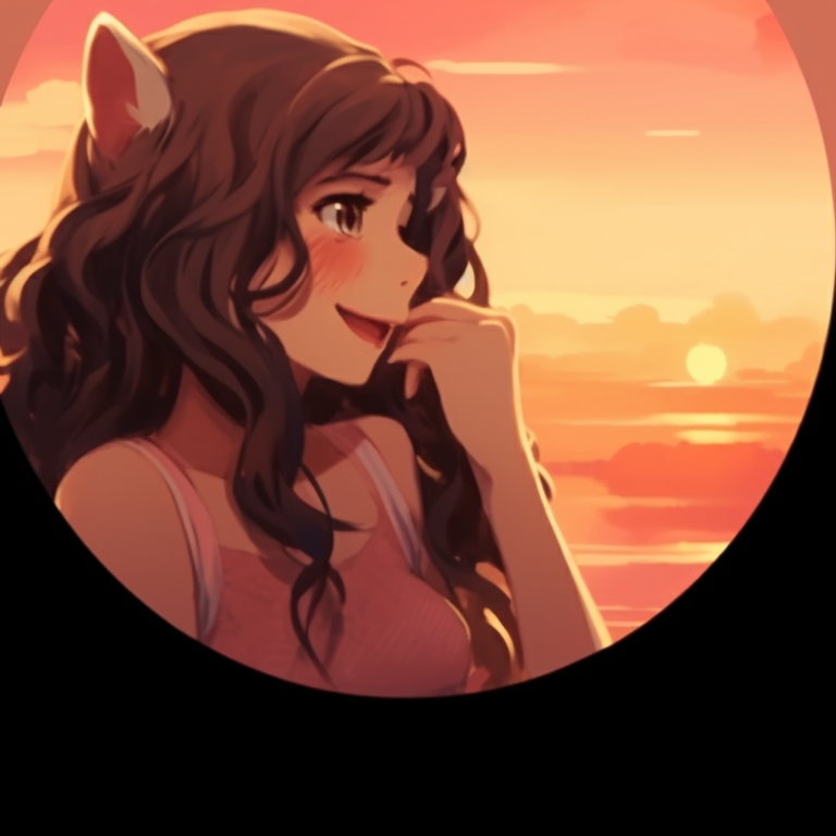 Two characters under a star-filled sky, cool tones and sparkly accents, looking at the stars. stunning matching pfp for couples cartoon pfp for discord.