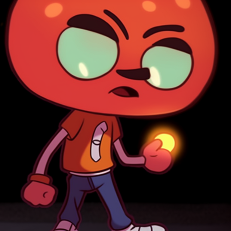 Casual Gumball and Darwin, walking side-by-side, cartoon art style and ambient lighting. gumball and darwin cartoon network pfp pfp for discord.