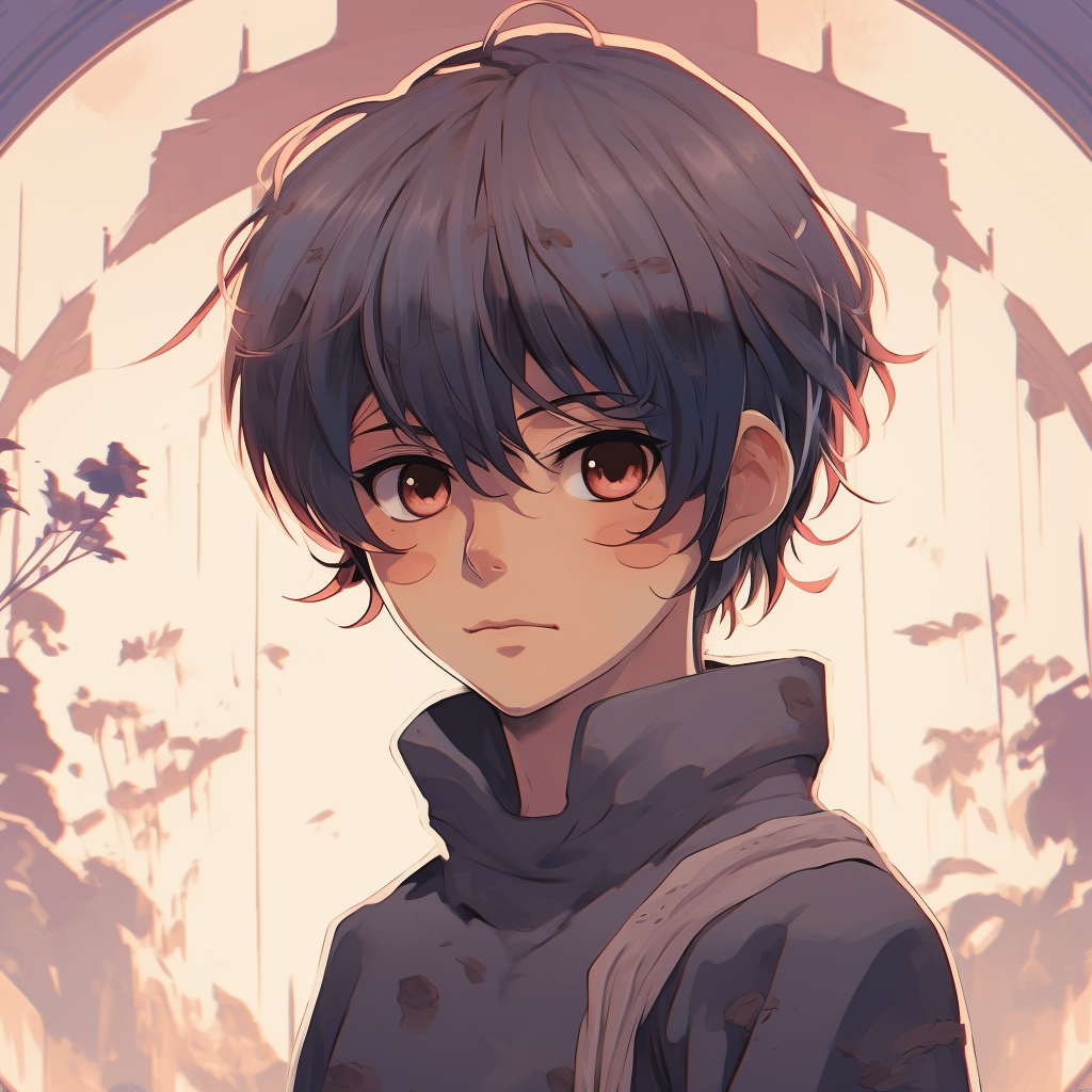 Profile rendering of Spirited Away's Chihiro Ogino, highlighted by warm-colored hues and fine brush strokes. artsy anime pfp for girlsHD, free download