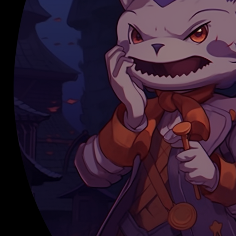 Two characters with trick-or-treat baskets, dusk backdrop with strong orange and purple accents. discord pfp halloween theme matching ideas pfp for discord.