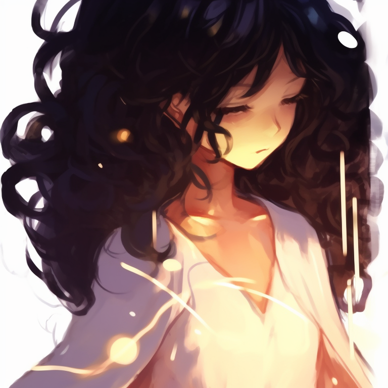 Two characters with magical attributes, ethereal glows and flowing garments, casting a spell. memcchi matching pfp variants pfp for discord.