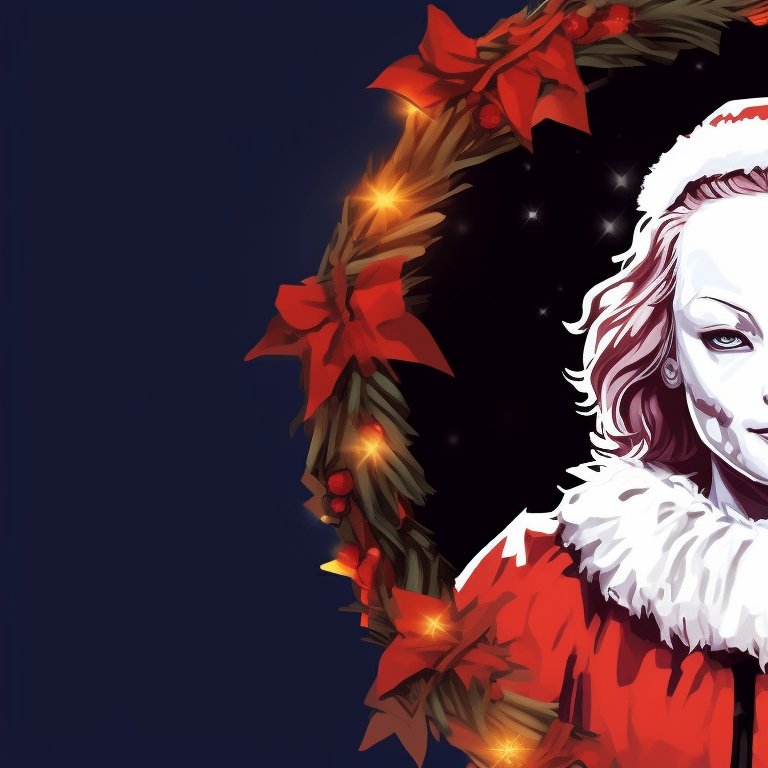 Two images of Michael Myers, one with a warm mug of cocoa, the other looking through a snow-frosted window, providing a stark juxtaposition between cosy holiday moments and a haunting presence. christmas themed michael myers pfp pfp for discord.