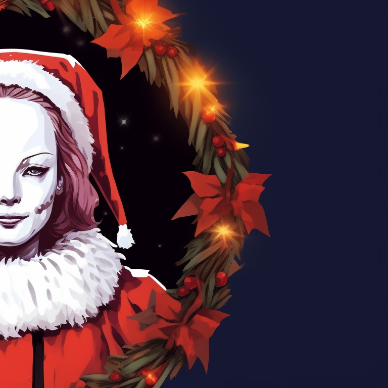 Two images of Michael Myers, one with a warm mug of cocoa, the other looking through a snow-frosted window, providing a stark juxtaposition between cosy holiday moments and a haunting presence. christmas themed michael myers pfp pfp for discord.