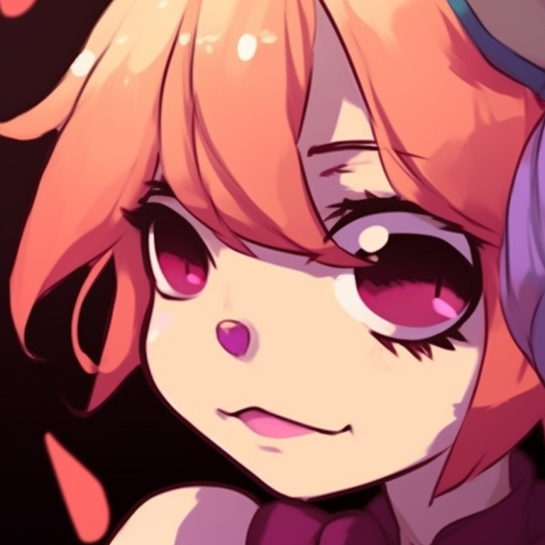 Two FNAF characters in the twilights, vivid colors and cartoonish style. cute matching fnaf pfp pfp for discord.