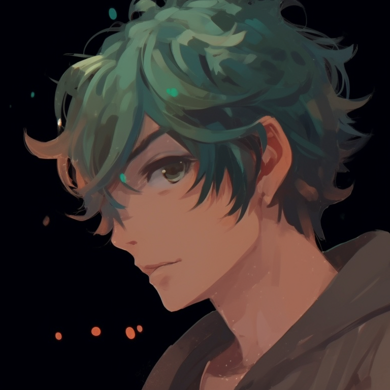 Close-up of two characters, noticeable facial expressions, marked by the presence of strong shade-shadow contrasts. top whispering pfp discord pfp for discord.