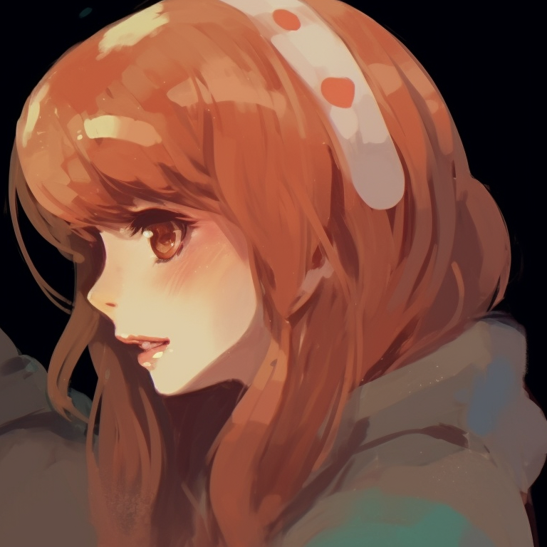 Close-up of two characters, noticeable facial expressions, marked by the presence of strong shade-shadow contrasts. top whispering pfp discord pfp for discord.