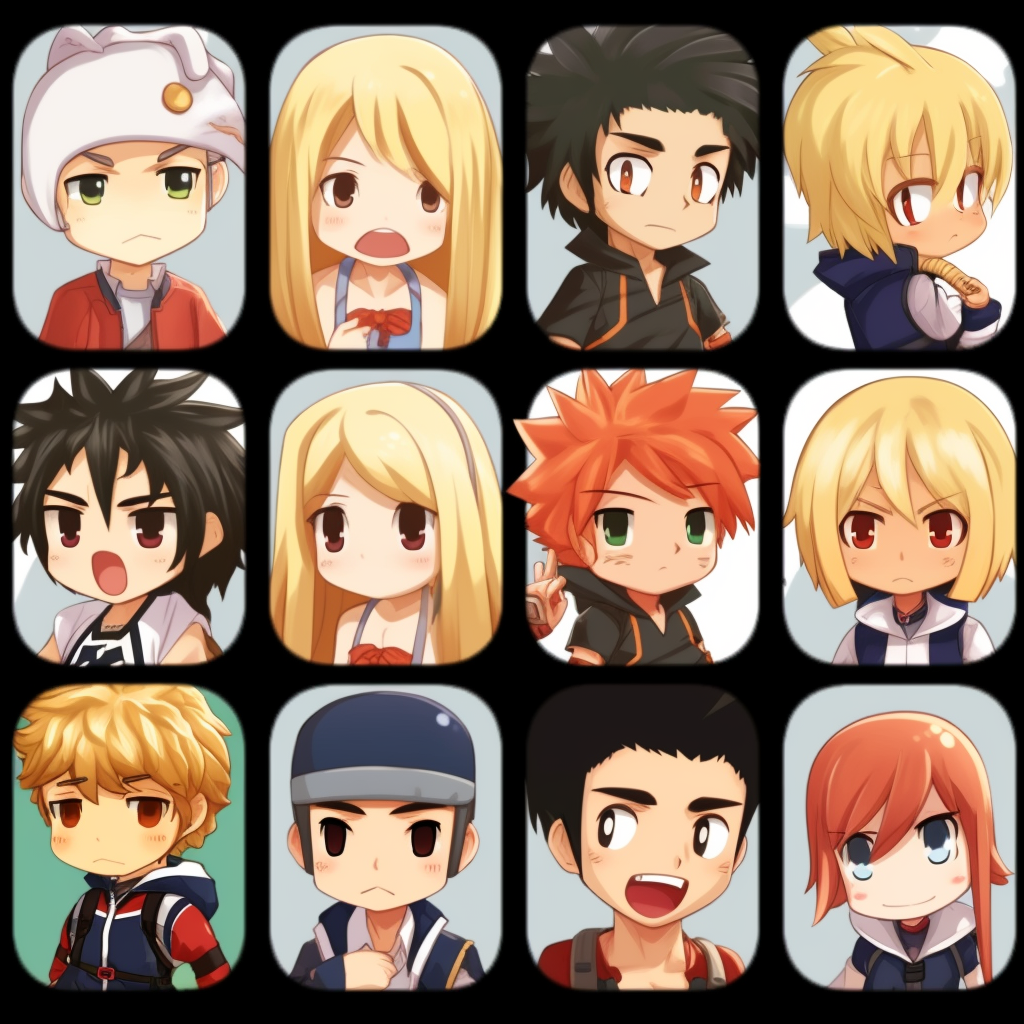 Anime meme character resembling a plushie, with soft lines and round, cuddly shape. anime meme pfp of cutest characters pfp for discord.