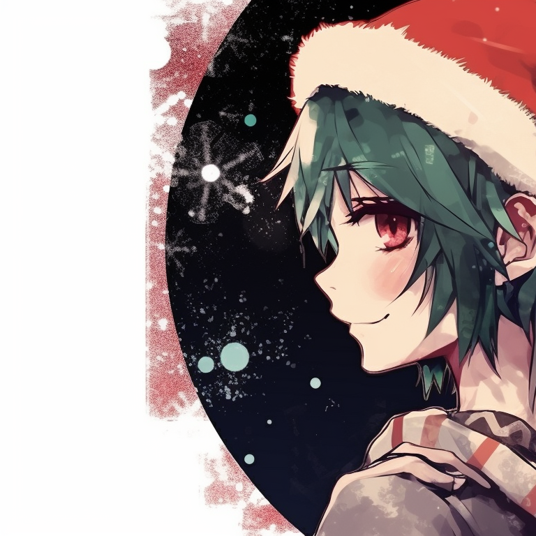 Two punk characters in studded Christmas sweaters, grungy textures, with a harsh angular art style. grunge trend matching christmas pfp punk pfp for discord.