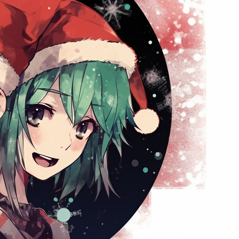 Two punk characters in studded Christmas sweaters, grungy textures, with a harsh angular art style. grunge trend matching christmas pfp punk pfp for discord.