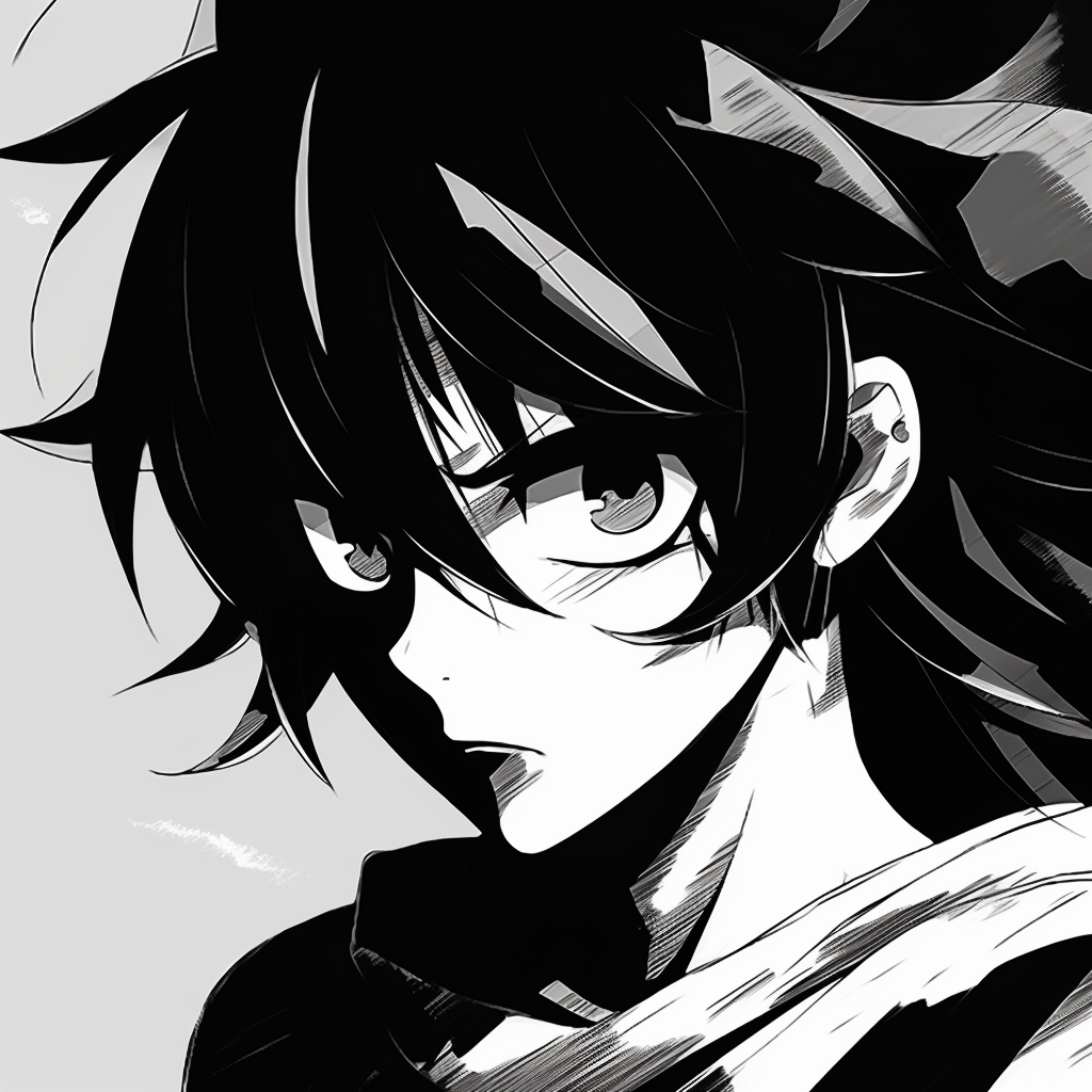 Sailor Moon holding her iconic Moon Stick, classic anime style in black and white. classic anime black and white pfp