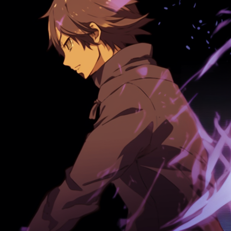 Two characters with matching elemental themes, vivid coloring and intrinsic details. inspirational matching gif pfp pfp for discord.