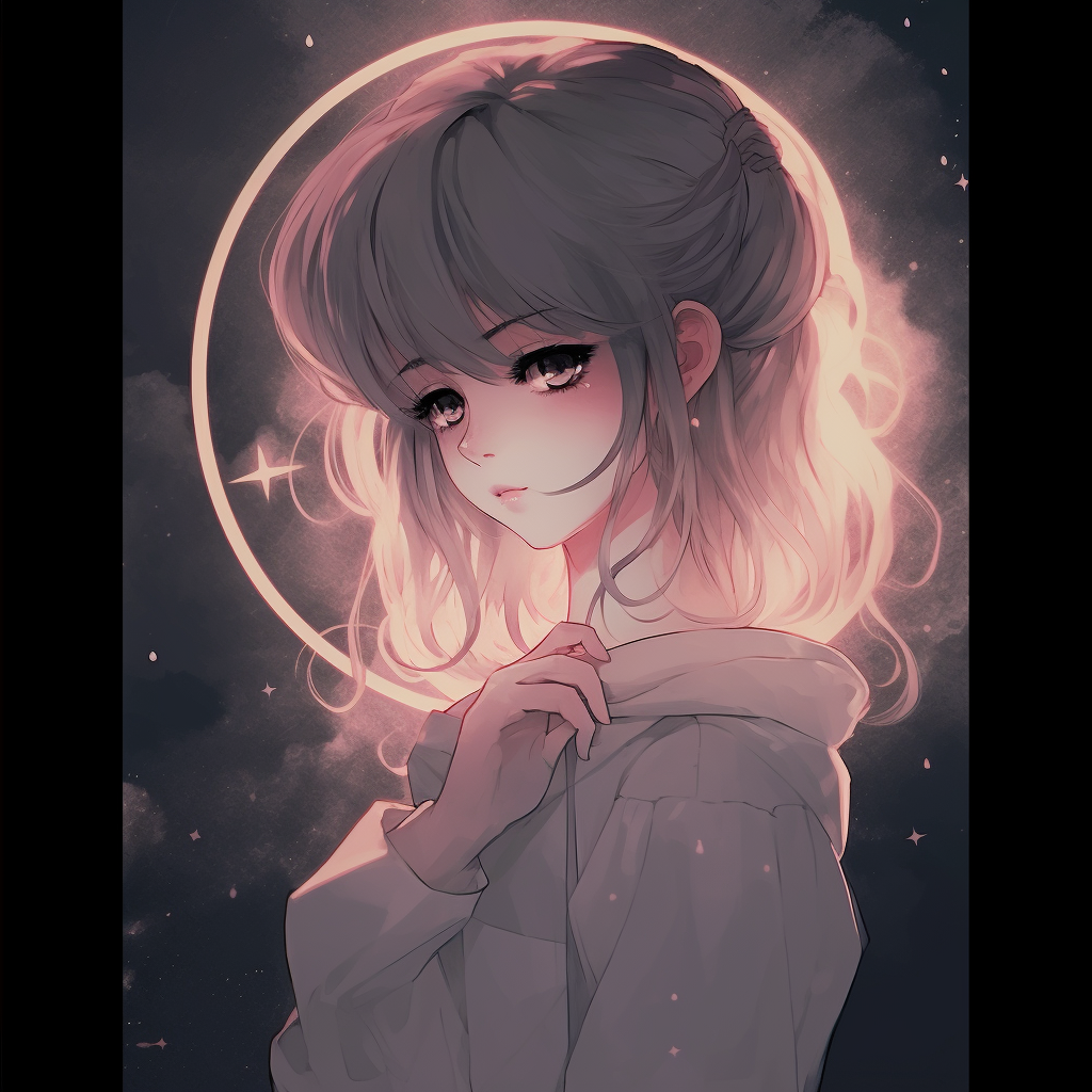 Close-up profile shot of Sailor Moon, highlighting delicate lines and a gentle color palette. aesthetic anime character pfp anime pfp