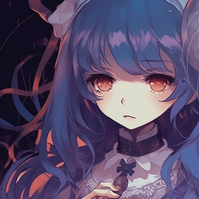 Two characters in ghostly costumes, ethereal colors and intricate details, standing side by side. best of matching bestie halloween pfp pfp for discord.