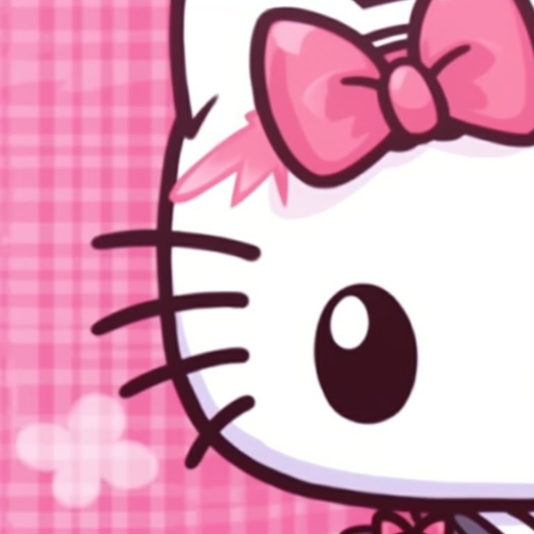 Hello Kitty and Spiderman, pop art style with bold colors, back-to-back. hello kitty and spiderman match pfp pfp for discord.