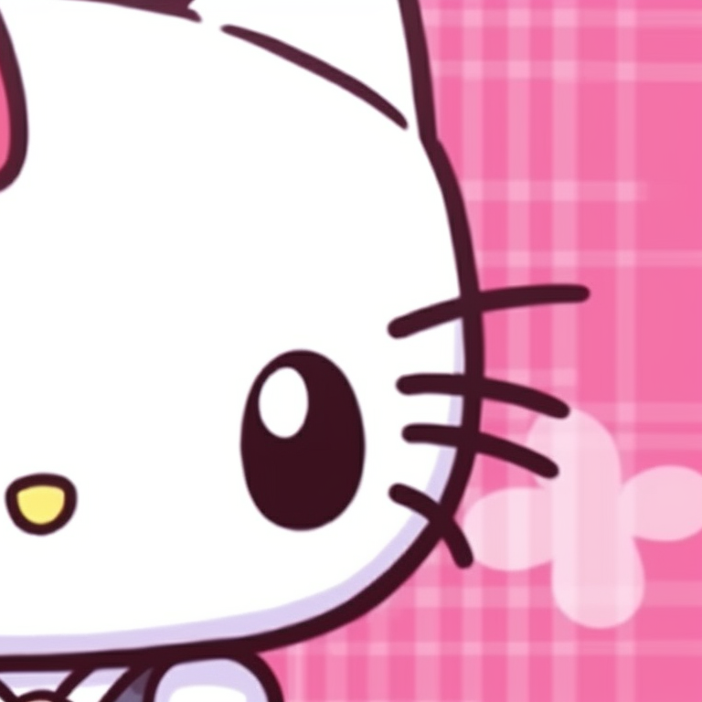 Hello Kitty and Spiderman, pop art style with bold colors, back-to-back. hello kitty and spiderman match pfp pfp for discord.