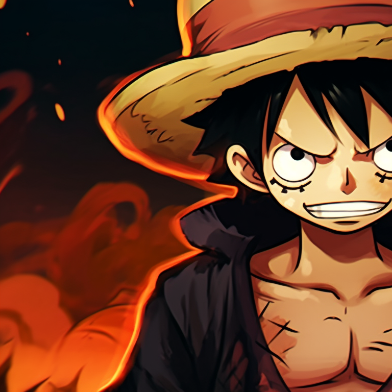 Luffy and Zoro, Jack'o'Lantern theme, earthy colors and uneven lines. luffy and zoro matching pfp halloween theme ideas pfp for discord.