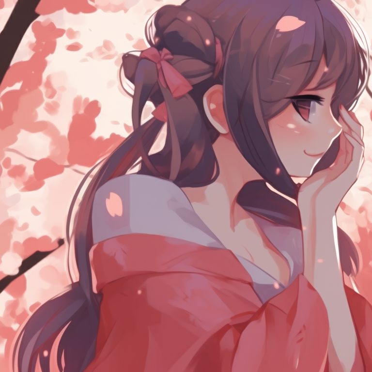 Two characters in a bustling cafe, intricate detail and lively colors, sharing a jovial moment. aesthetic matching couple pfp pfp for discord.