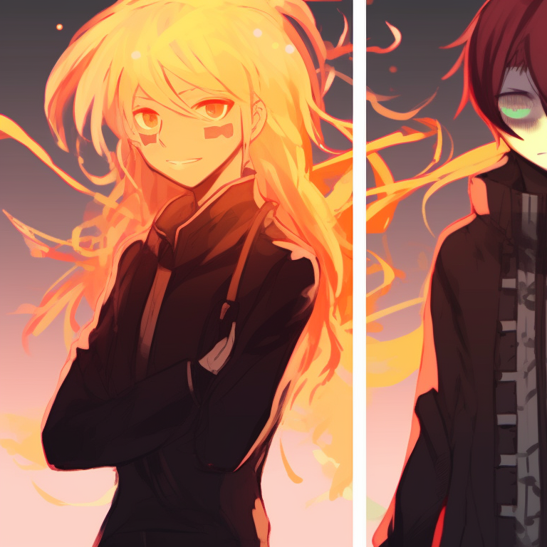 Three shadowy figures, intense expressions, sleek lines and monochrome palette. cool matching trio pfp designs pfp for discord.