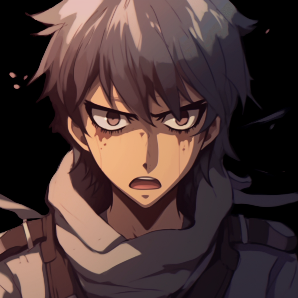 Close up on Eren Yeager's eyes, artistically drawn with attention to emotion and detail. anime inspired animated pfp