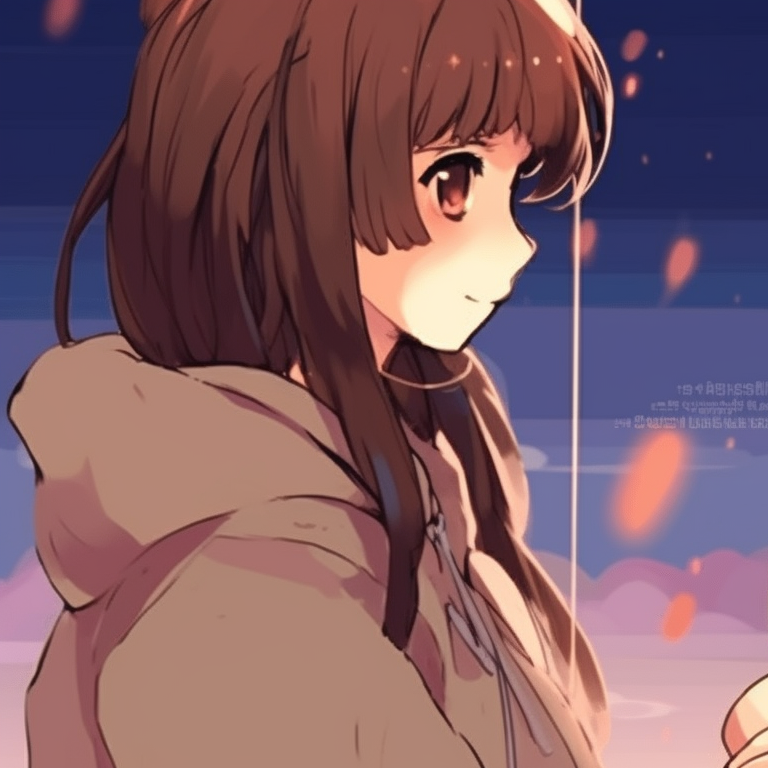 Two characters playing guitars, warm colors and intricate guitar details. matching pfp for best friends inspiration pfp for discord.