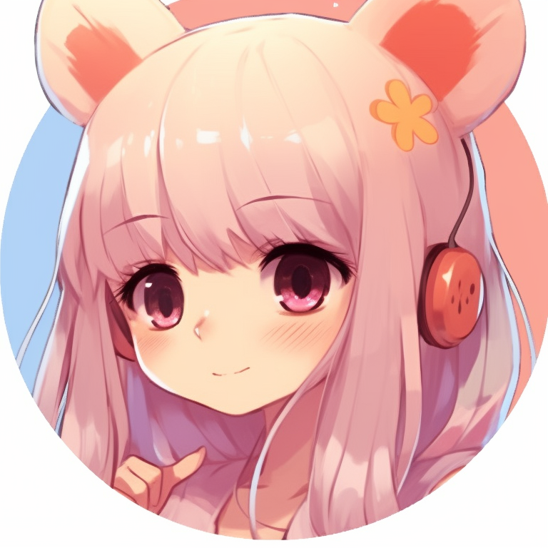 Two characters, sparkling accents and candy-colored palette. creating cute pfp match pfp for discord.