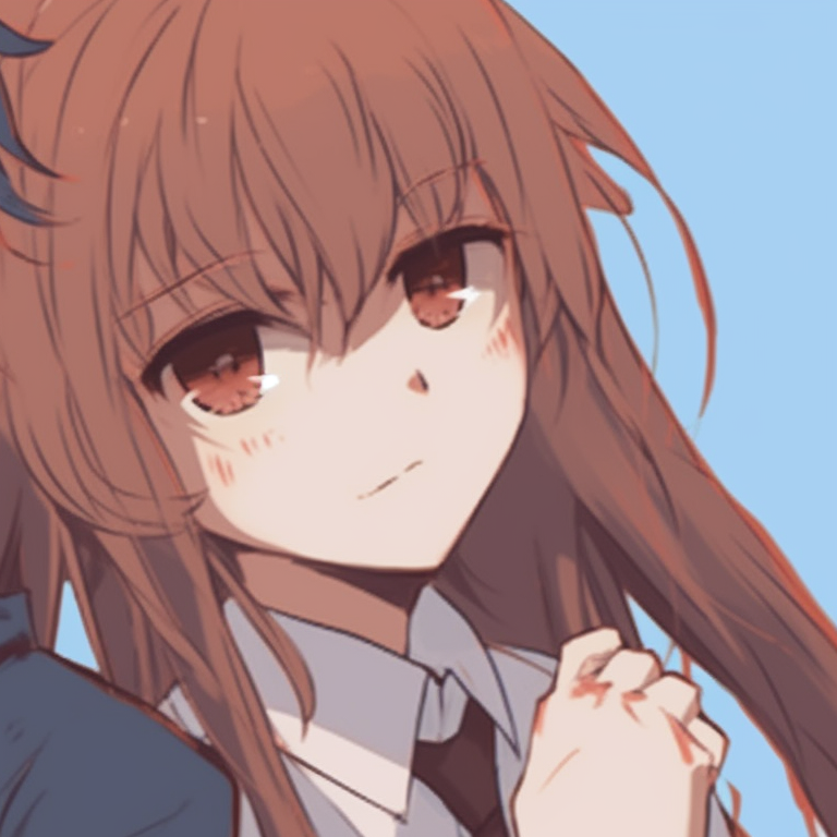 Two characters sitting under a cherry blossom tree, pastels shades and picturesque setting. creative anime pfp matching pfp for discord.