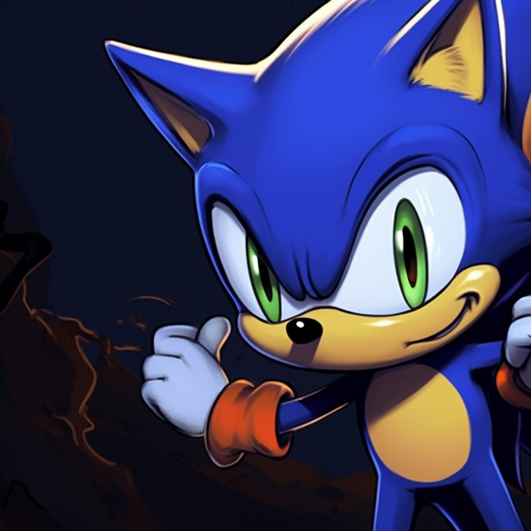 Sonic and Tails in gothic-inspired Halloween costumes, dark tones with sharper lines. sonic and tails halloween theme pfp ideas pfp for discord.