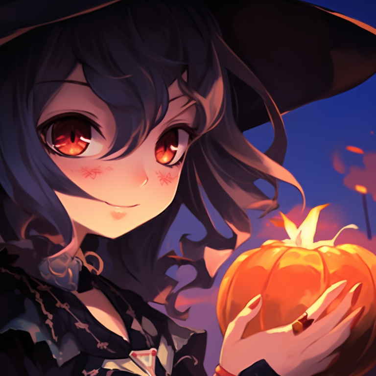 Two characters as ghostly figures, appearing within an ancient forest, surreal scenery and contrasting tones. halloween anime themed discord pfp matching ideas pfp for discord.